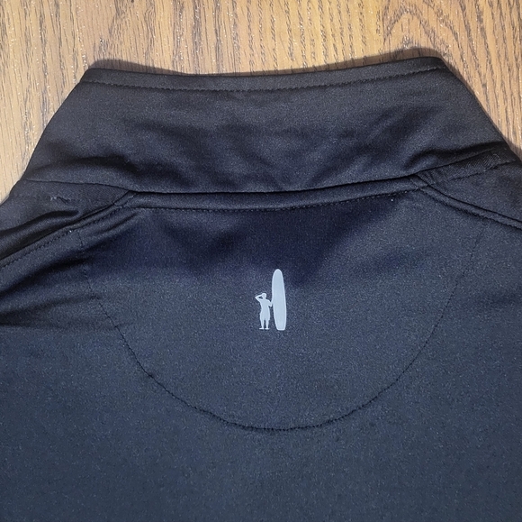 Johnnie-O Pullover Mens XL Black Performance 1/4 Zip Sweater Lightweight B78 - Picture 6 of 6